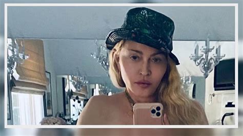 Madonna Goes Topless While Striking a Pose